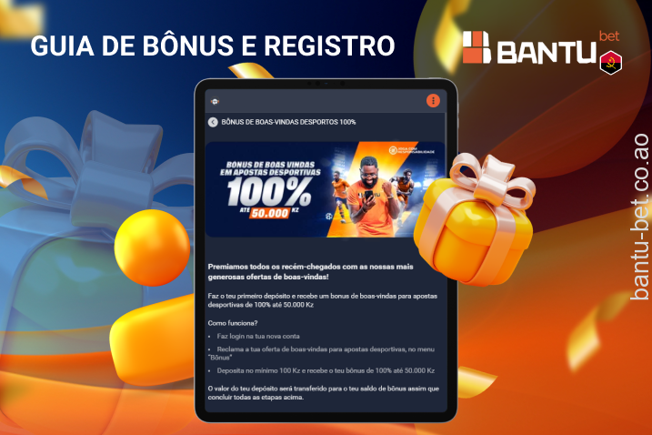 Bantubet Angola oferece aos jogadores bónus interessantes para o registo