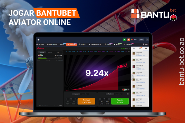 O popular jogo de queda Aviator está disponível para todos os utilizadores da Bantubet em Angola